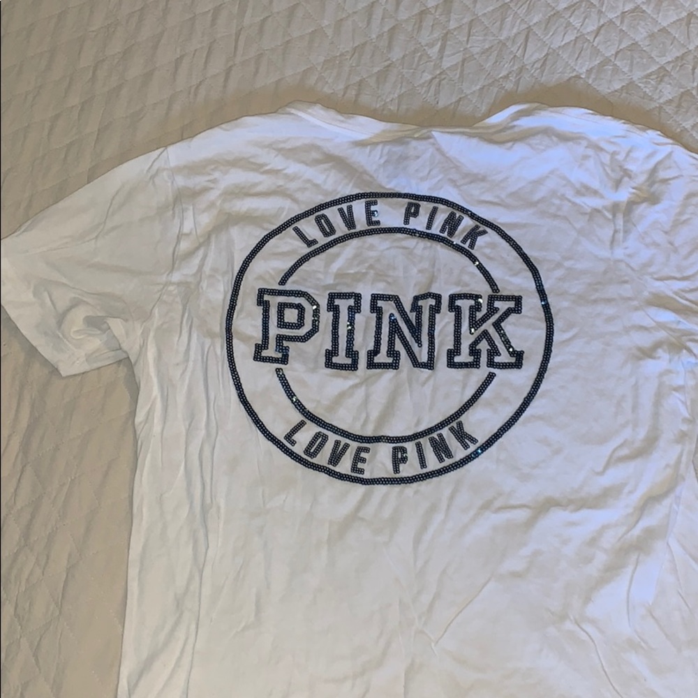 PINK sequin t shirt